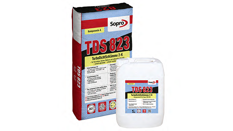 TurboDichtSchlämme 2-K - TDS 823, Sack, Kanister